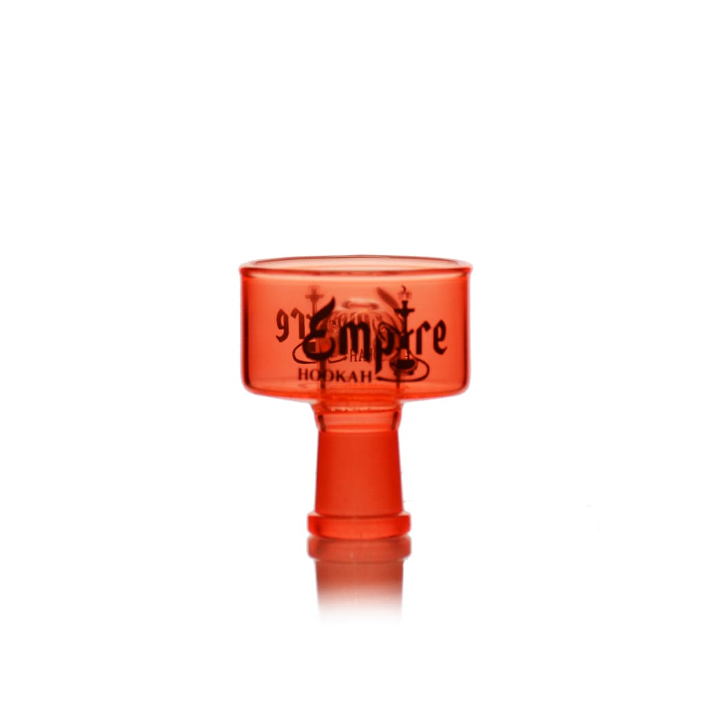 Orange translucent Empire Hookah Pineapple Edition bowl for sweet pineapple smoke