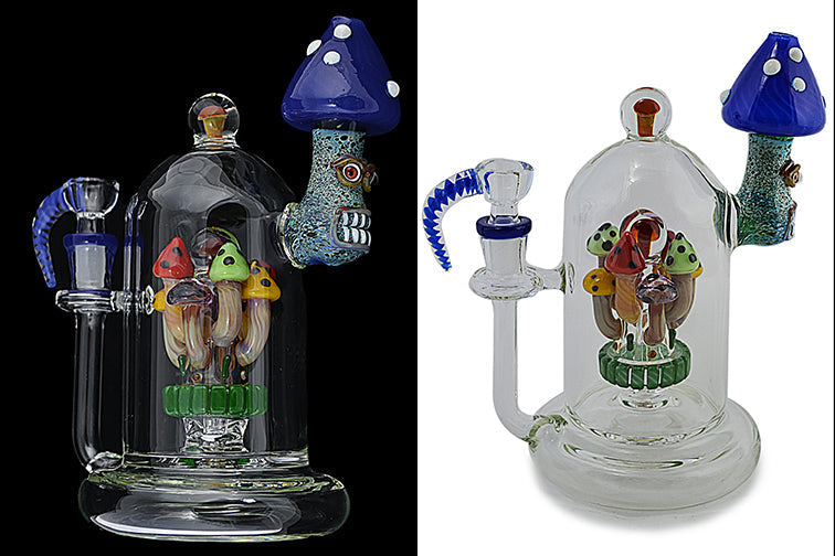 Artisan Mushroom Glass Water Pipe