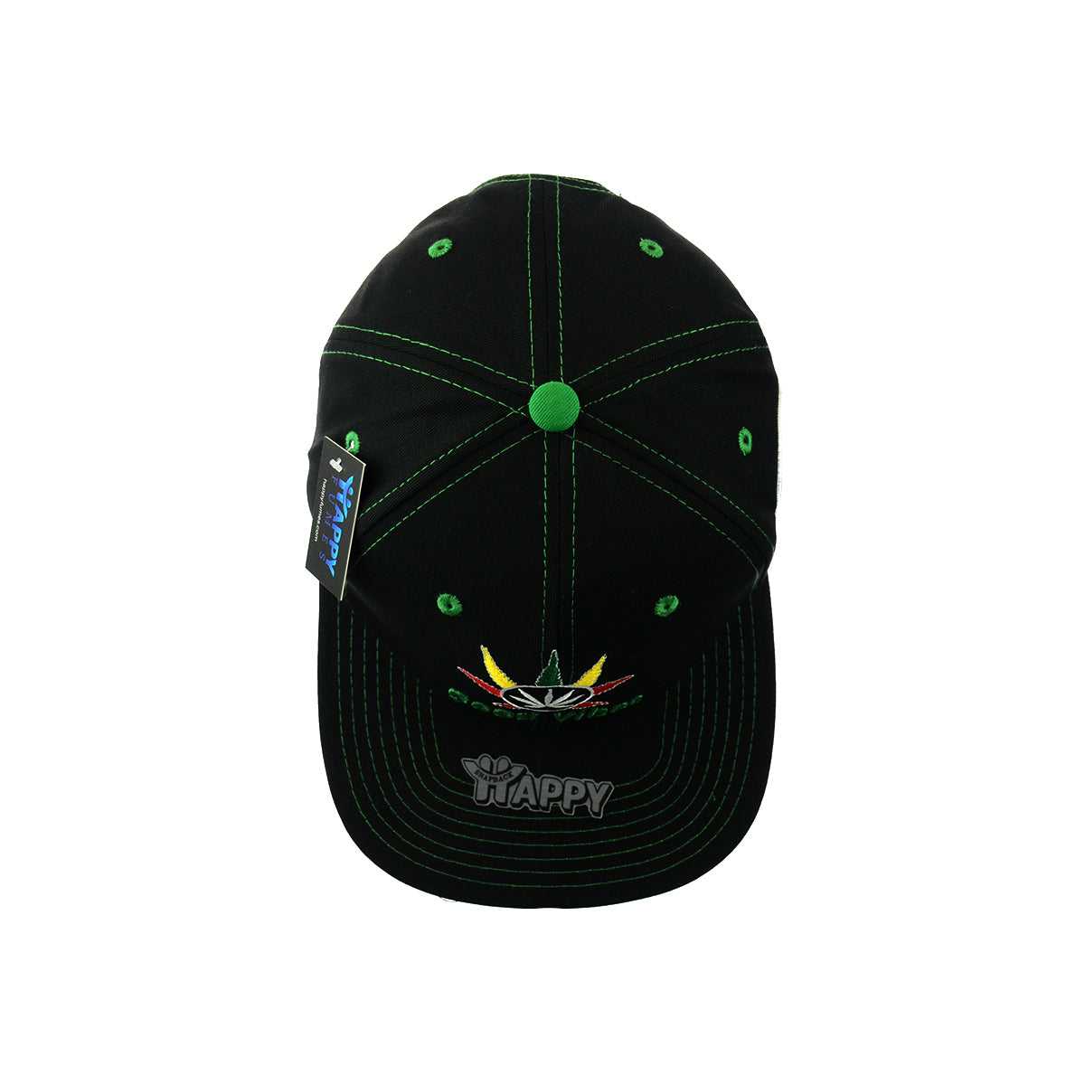Good Vibes Embroidered Cotton Snapback Cap