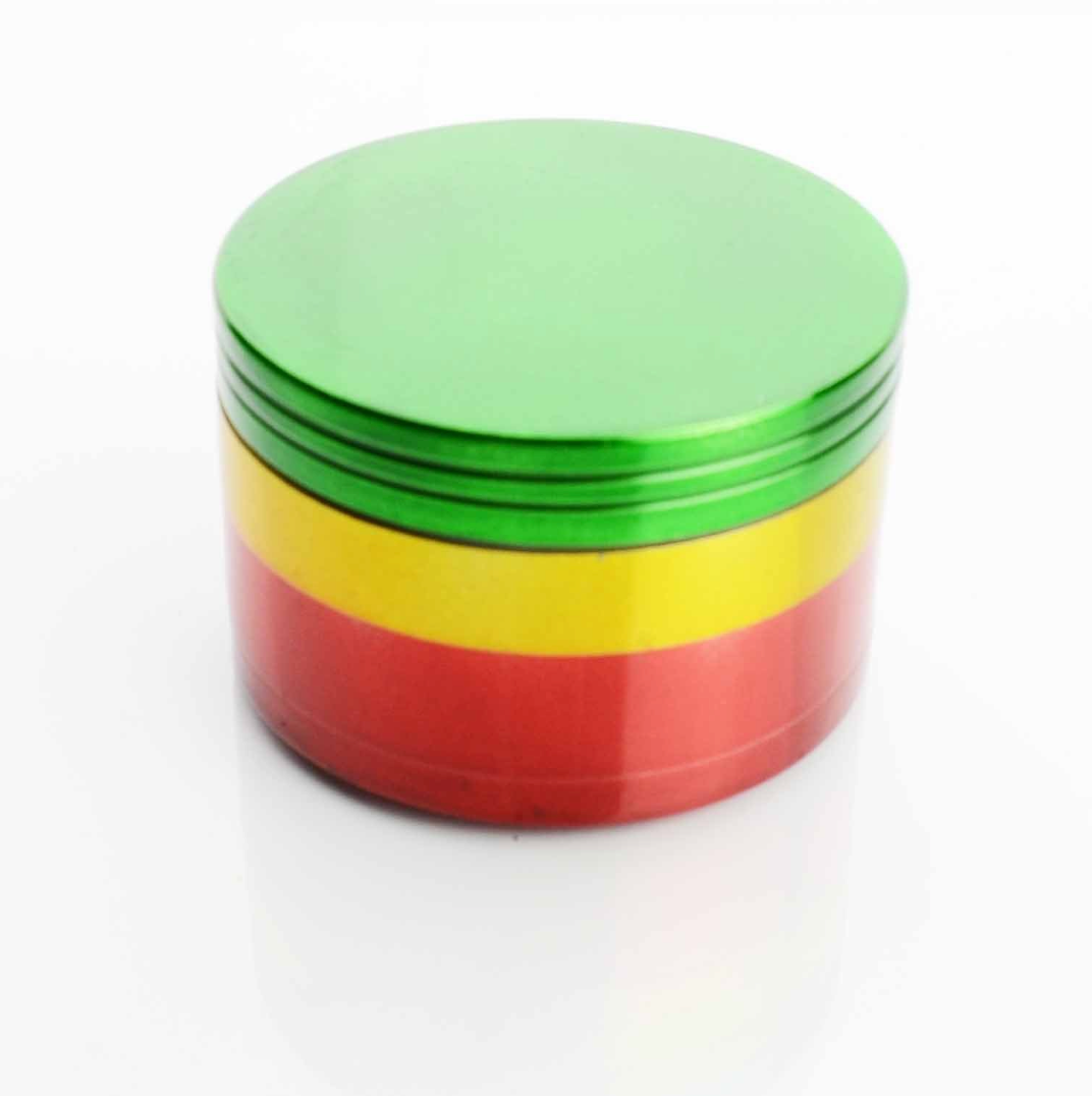 Vibrant Rasta Four-Part Dry Herb Grinder