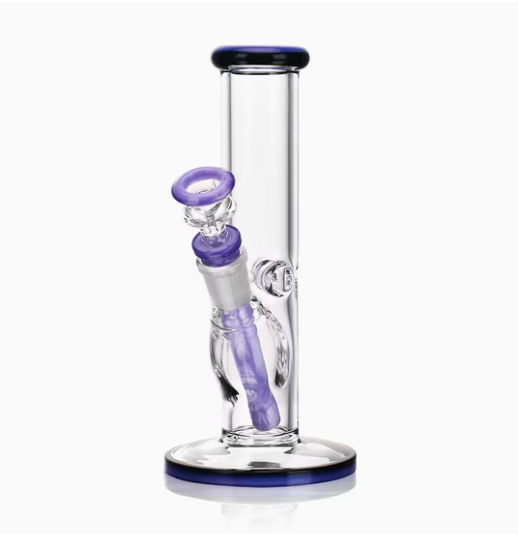 Premium 10-Inch Slime Glass Straight Water Pipe