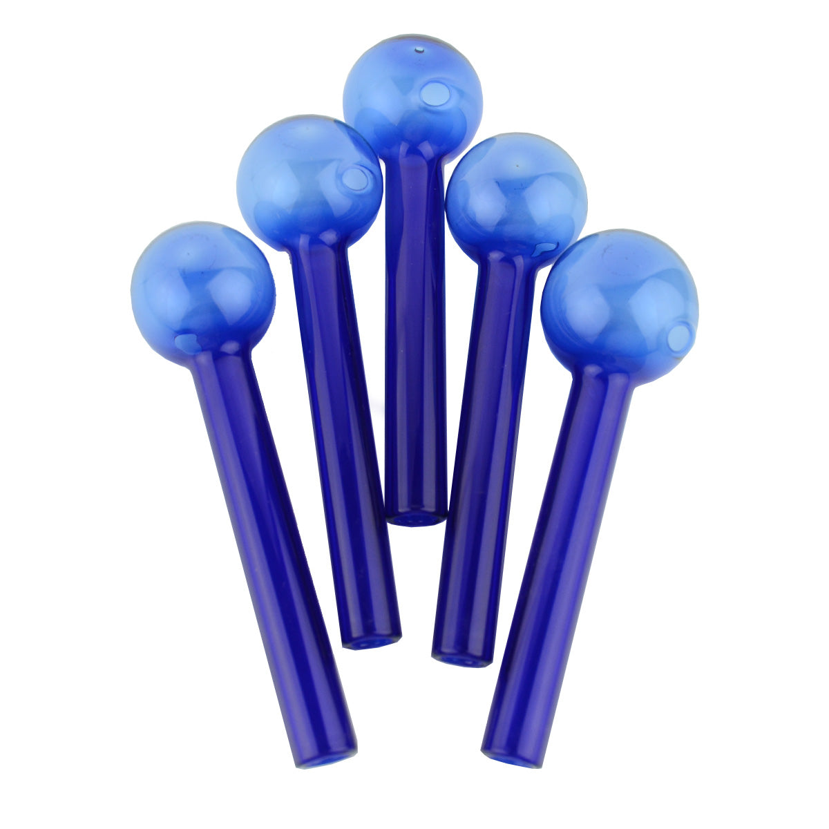 Premium Blue Glass Oil Tubes - 90 Count Jar