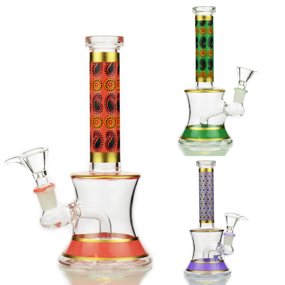 Compact 8-Inch Water Pipe with Unique Decal