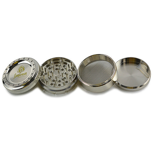 Precision Dry Herb Grinder with Decorative Rims