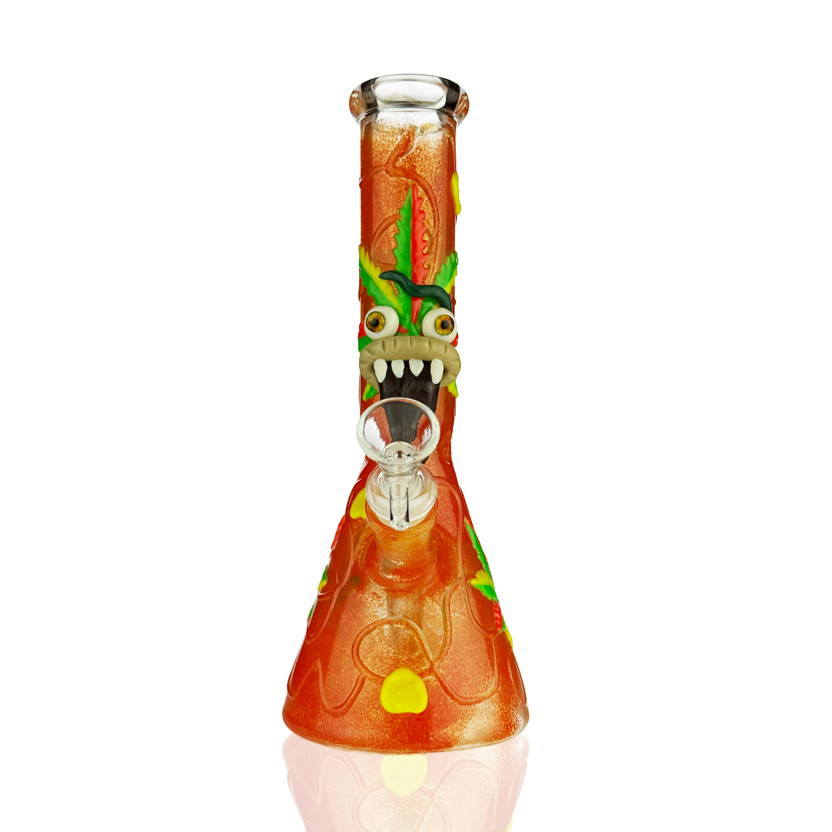 10-Inch Glow-in-the-Dark Beaker Water Pipe