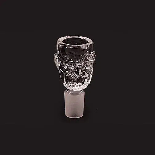 18mm male glass bowl shaped like mans face smoking accessory
