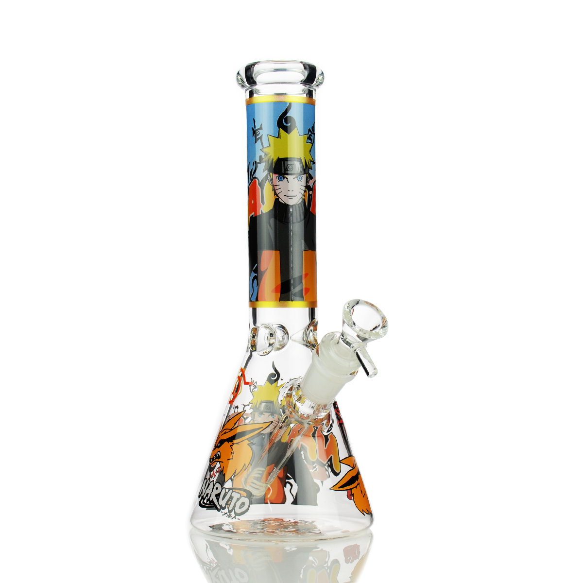 Naruto Anime 10-Inch Beaker Water Pipe with 14mm Bowl