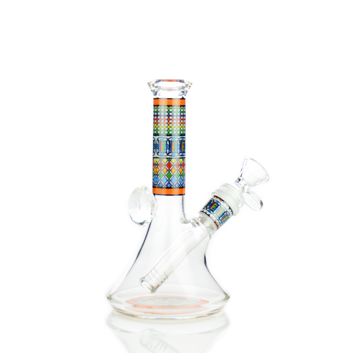 8-inch Diamond Beaker Water Pipe with 14mm Bowl