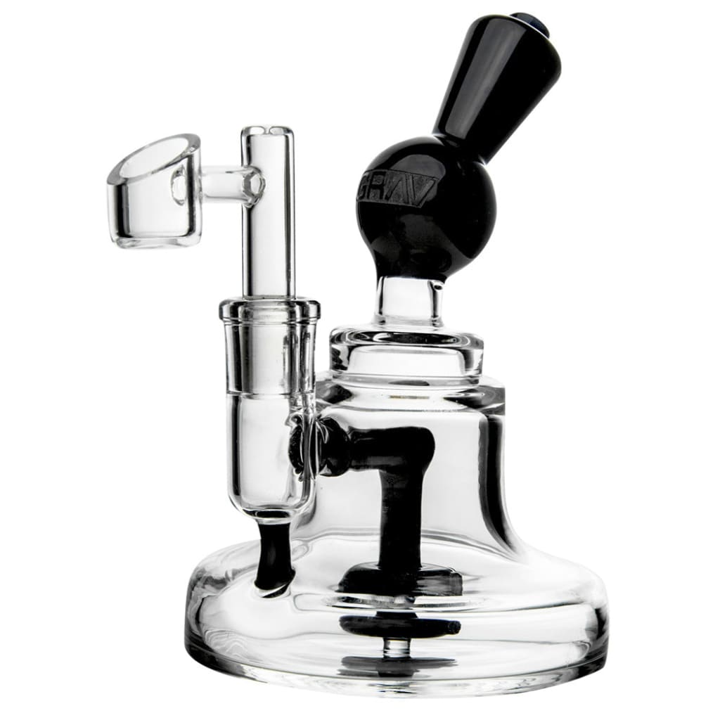 Grav Labs Orbis Lume Oil Rig – Glass Water Pipe with Multiple Chambers and Black Mouthpiece