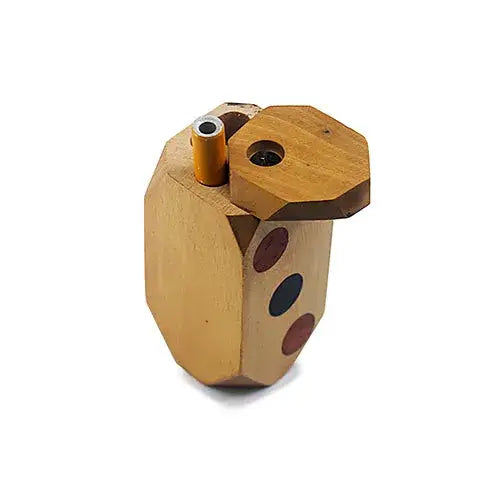 Handmade wooden dots dugout with octagonal lighter and hitter