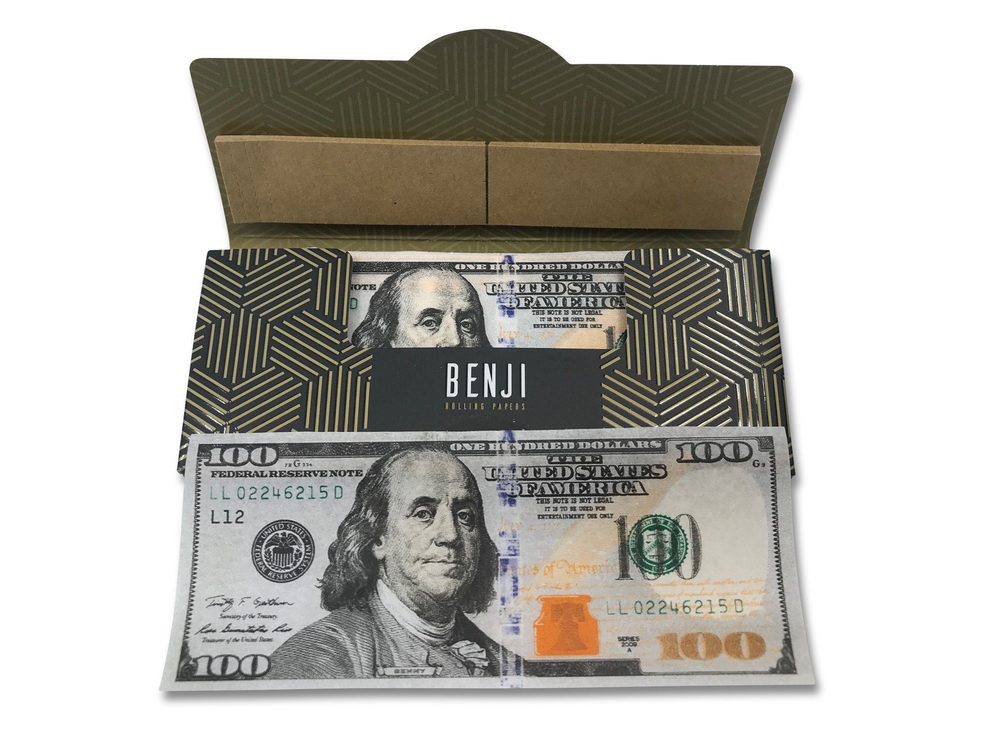 Benji Luxury Hundred Dollar Bill Rolling Papers