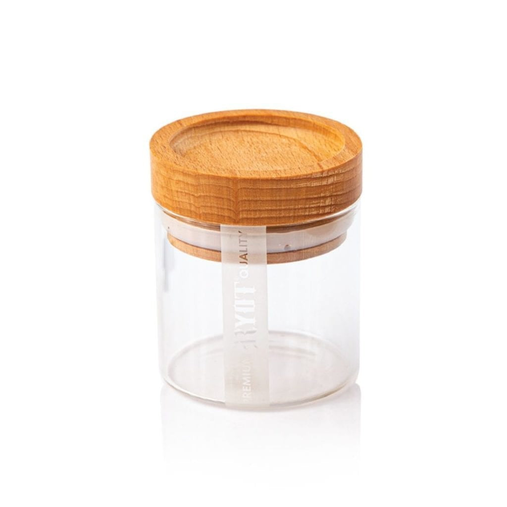CLEAR GLASS STORAGE JARS – image 1