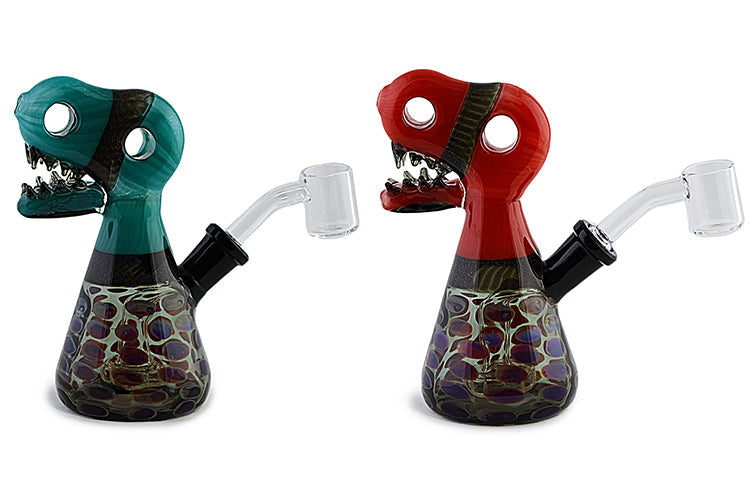 Striking Dichro Glass Dino Head Dab Rig