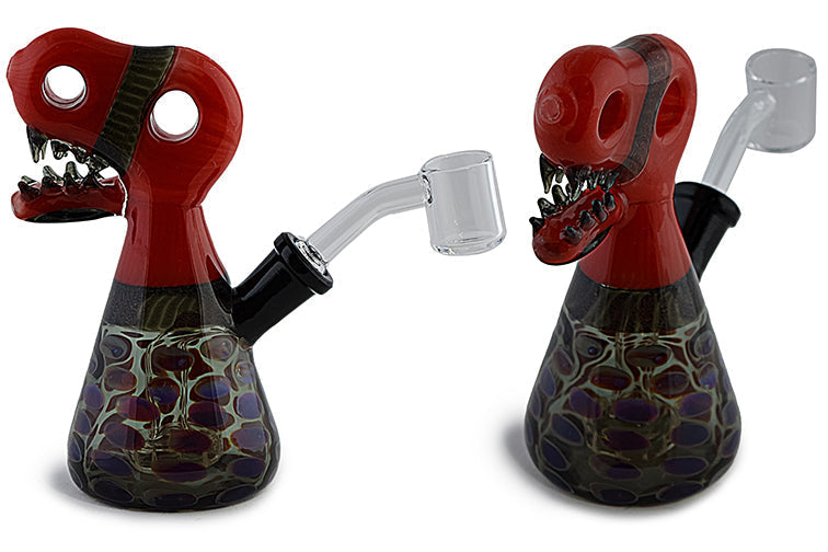 Striking Dichro Glass Dino Head Dab Rig