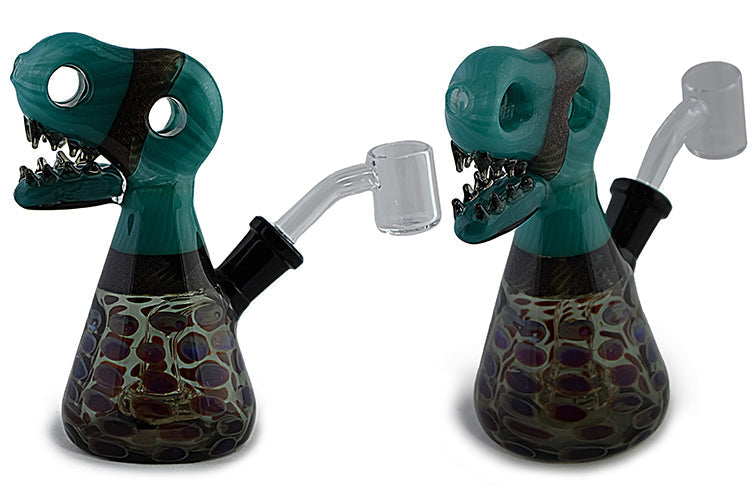 Striking Dichro Glass Dino Head Dab Rig