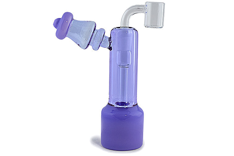 Milky Glass Straight Tube Dab Rig Kit