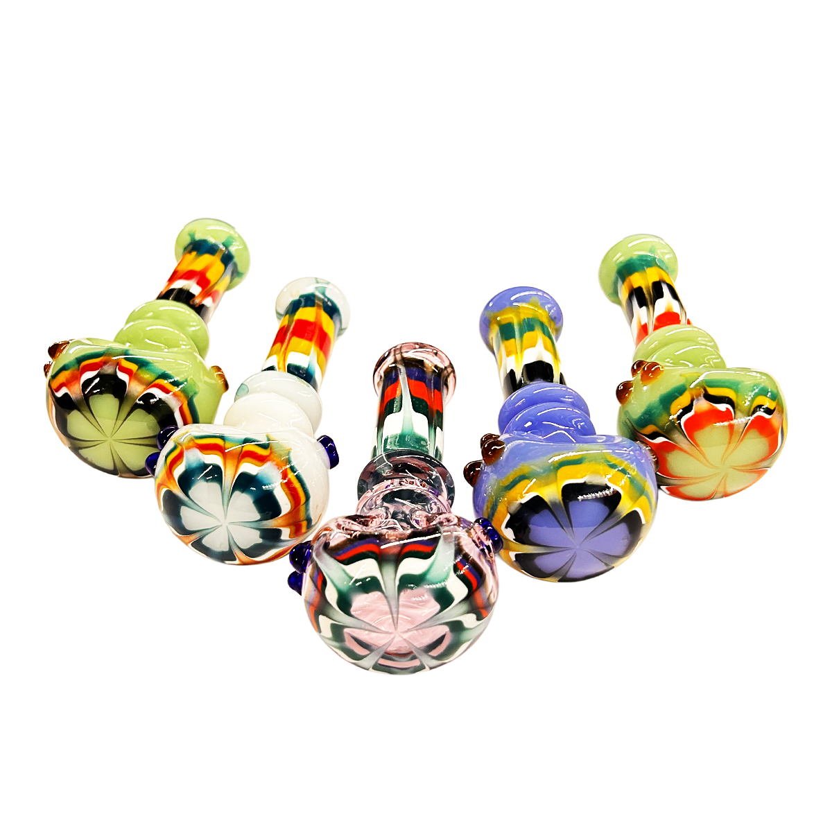 Compact 4.5" Reversal Glass Hand Pipe