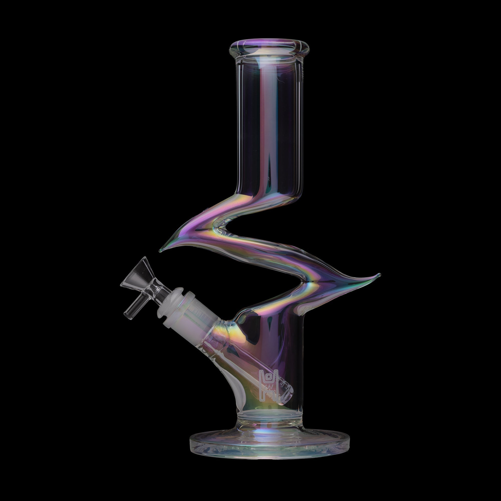 Zing Iridescent Sculptural Water Pipe