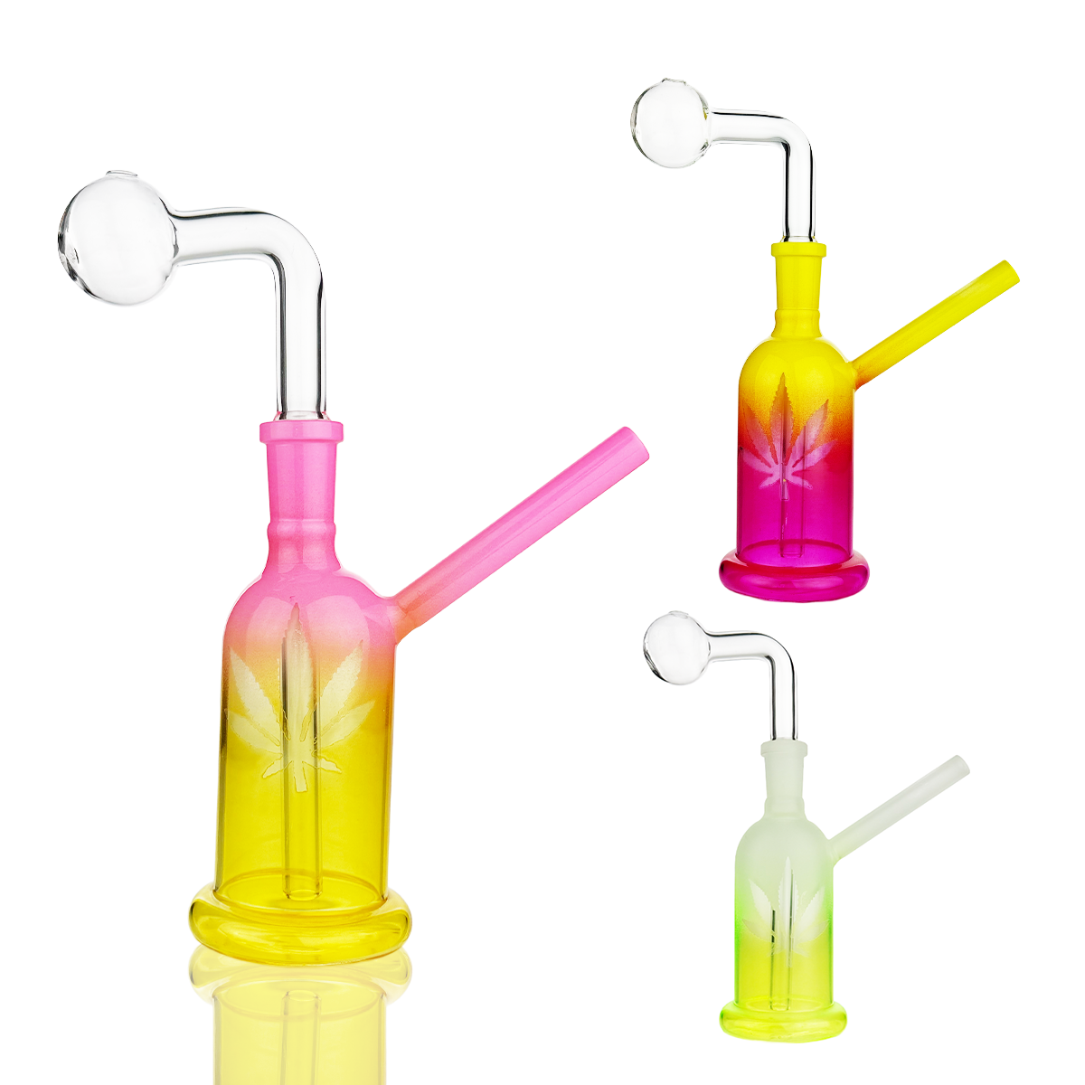 Frosted Glass Aroma Burner with 14mm Bowl