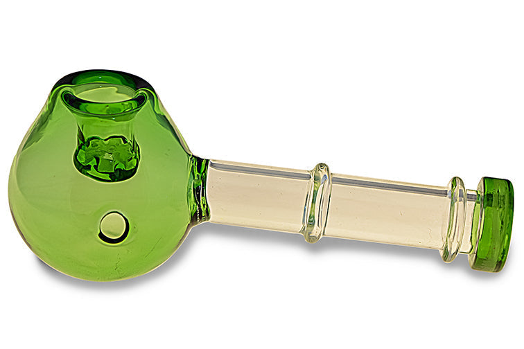 Compact Glass Herbal Pipe with Built-in Screen