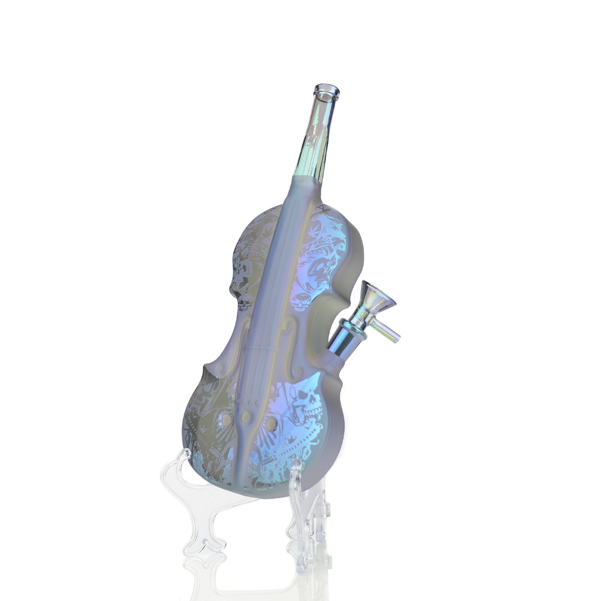 11-Inch Engraved Violin Water Pipe
