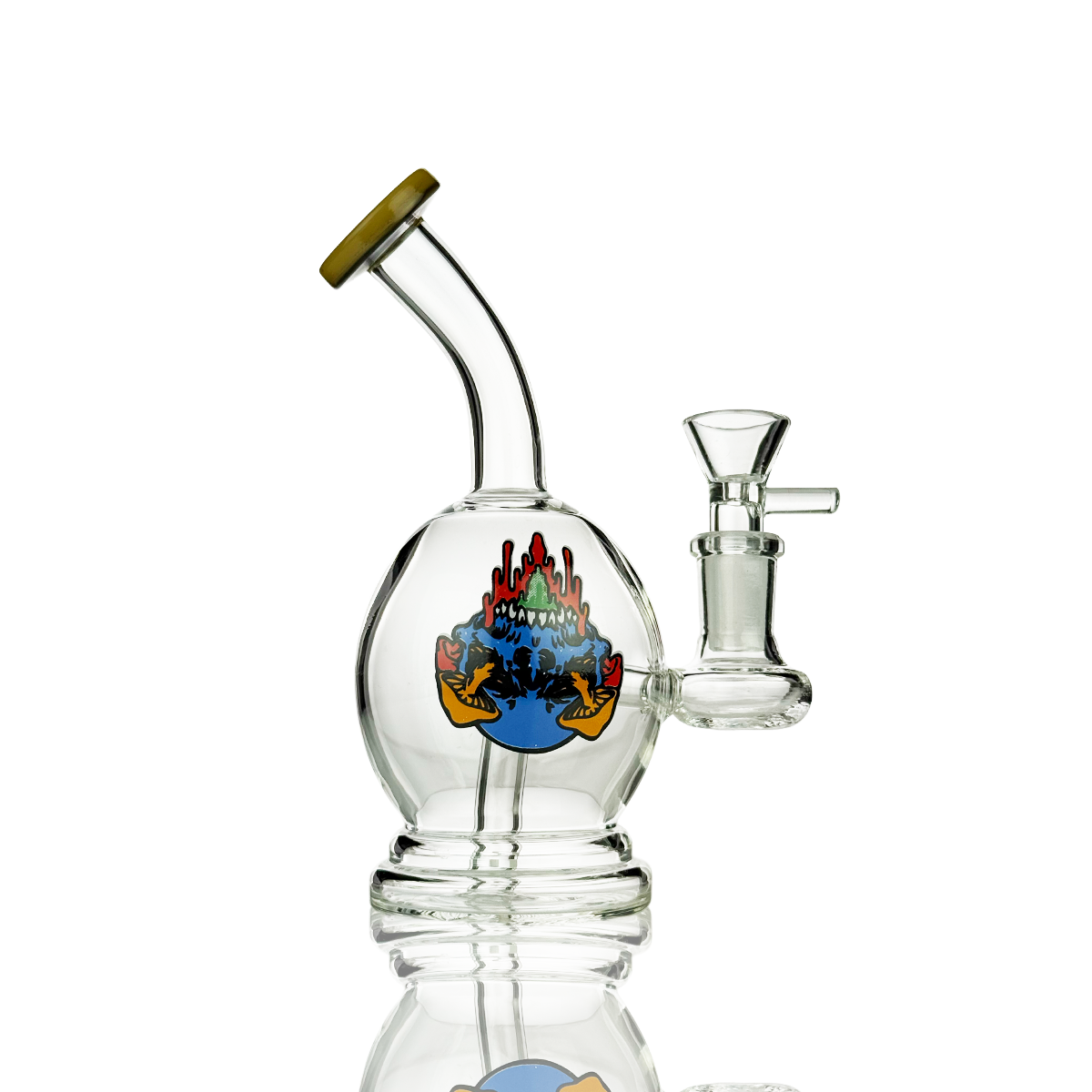 Elegant Spherical Water Pipe with Sticker