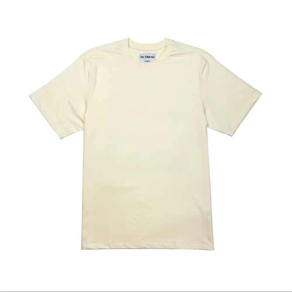 Cream-colored Los Angeles half sleeve t-shirt for everyday comfort and style