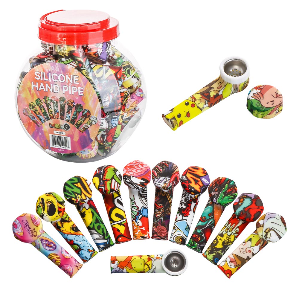 Printed Silicone Hand Pipe Collection