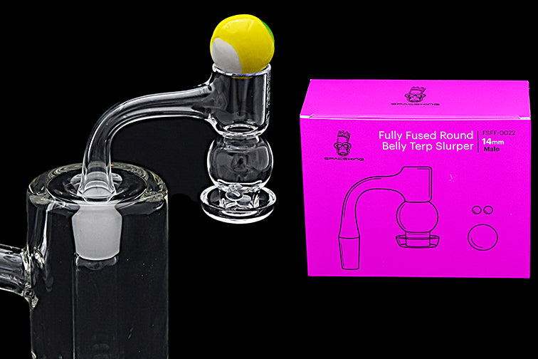 Purple Fully Fused Round Belly Terp Slurper Kit