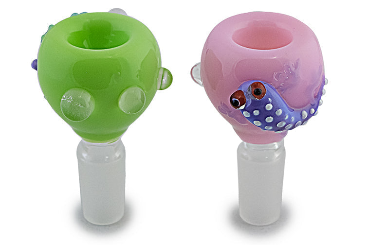 Wriggling Worm Accent 14mm Glass Bowl