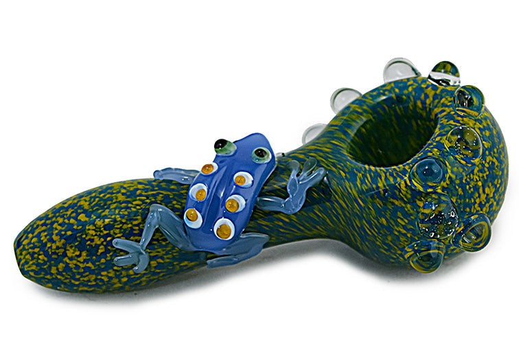 Artful Frog Glass Hand Pipe
