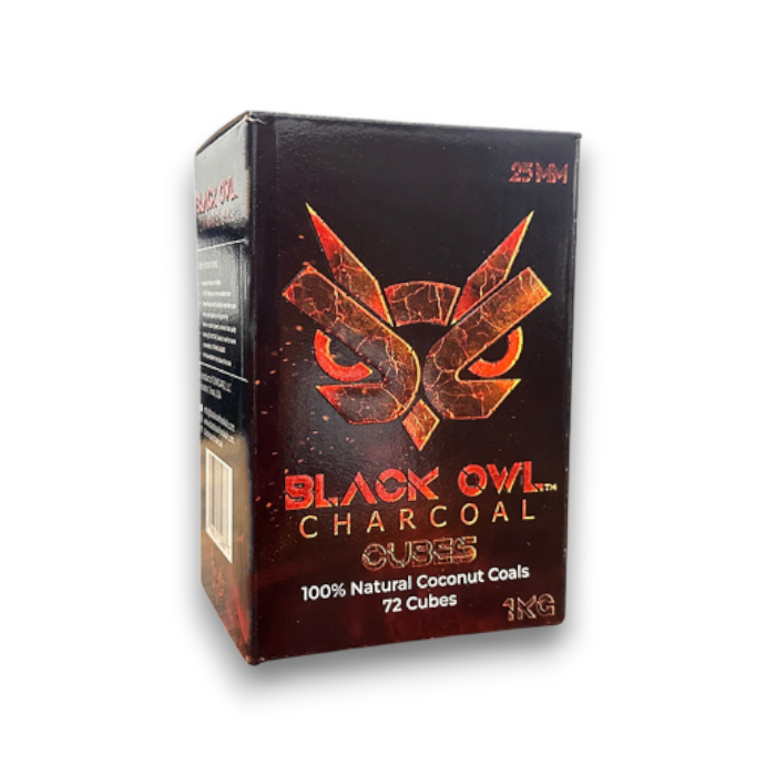 Black Owl Premium 25mm Hookah Charcoal