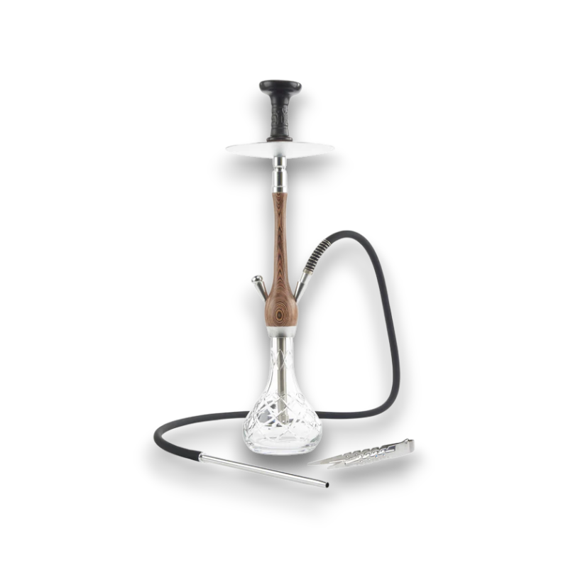 Timber LUX Hookah with Elegant Wood Finish