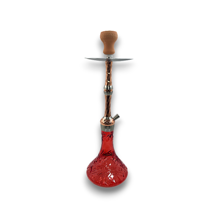 Elegant 26-Inch Swirl Pattern Hookah