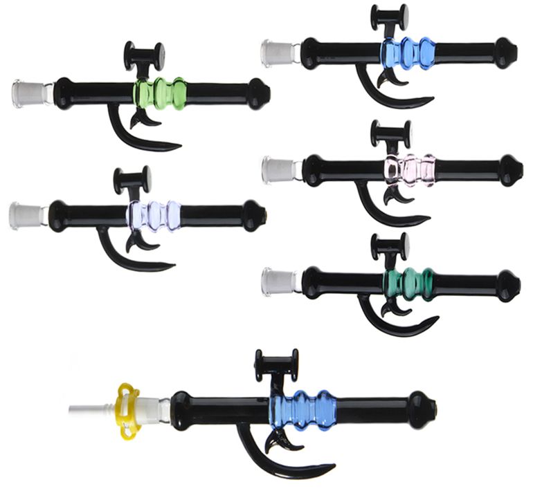 8-Inch Glass Nectar Collector with 10mm Ceramic Nail