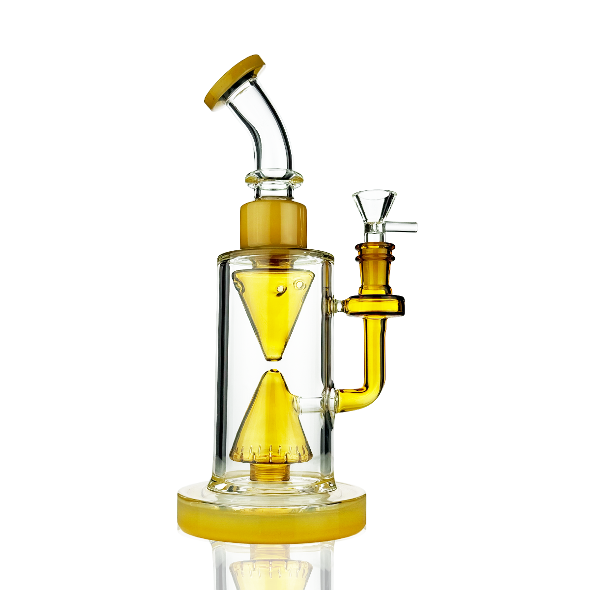 Pyramid Shower Perc Water Pipe Rig - 10 Inch