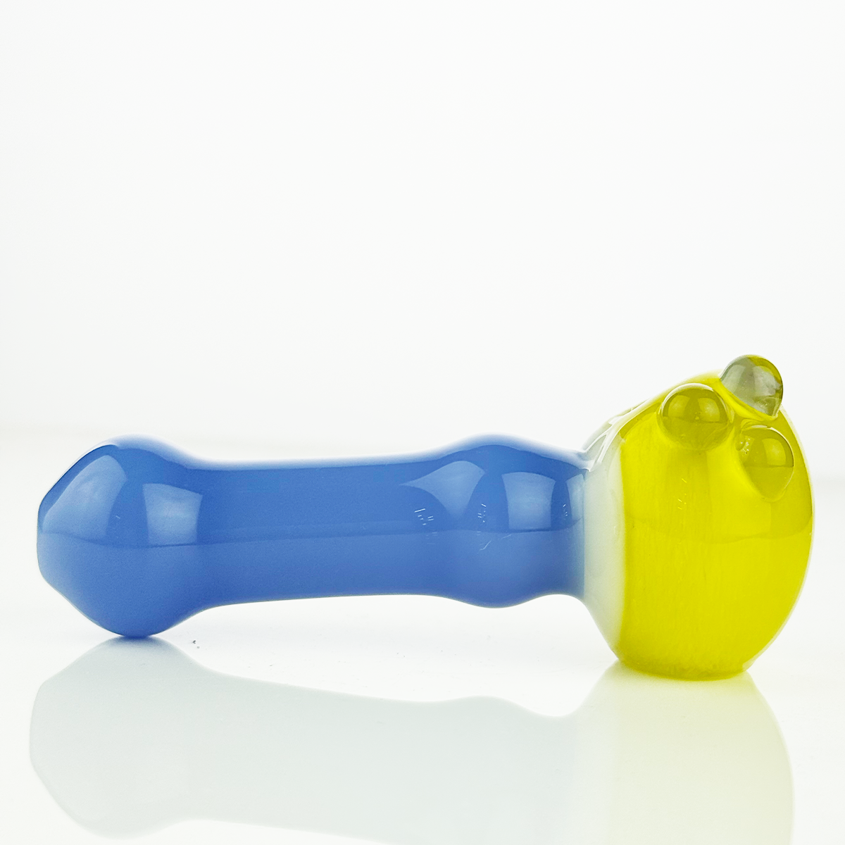 Colorful Frit Glass Spoon Pipe - 4.5 Inch
