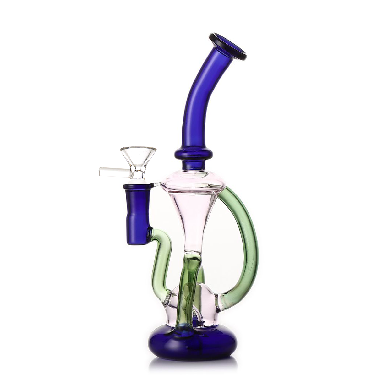 Artisan 9-Color Recycler Water Pipe