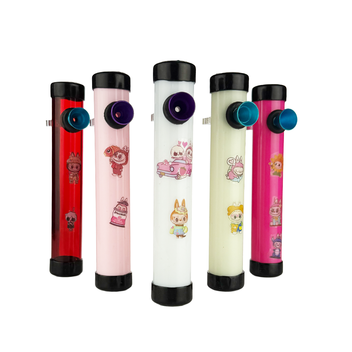 Labubu Art 6-Inch Acrylic Steamroller Pipe