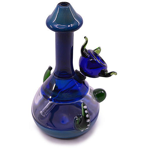 Artistic Mushroom Glass Bubbler (8-Inch)