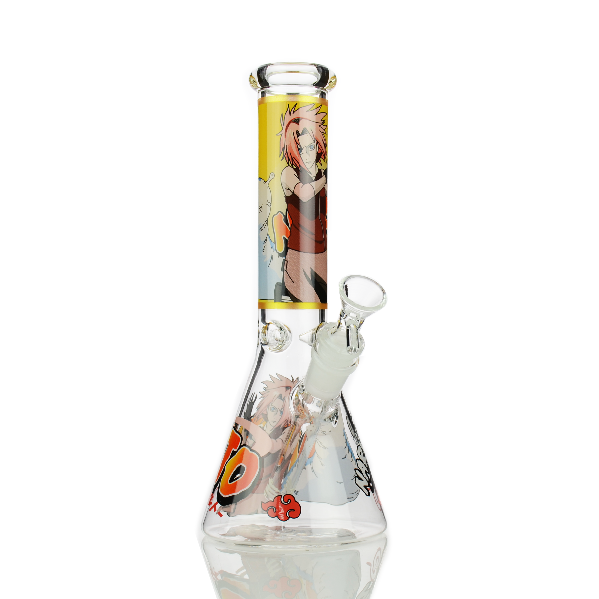 Naruto Anime 10-Inch Beaker Water Pipe with 14mm Bowl