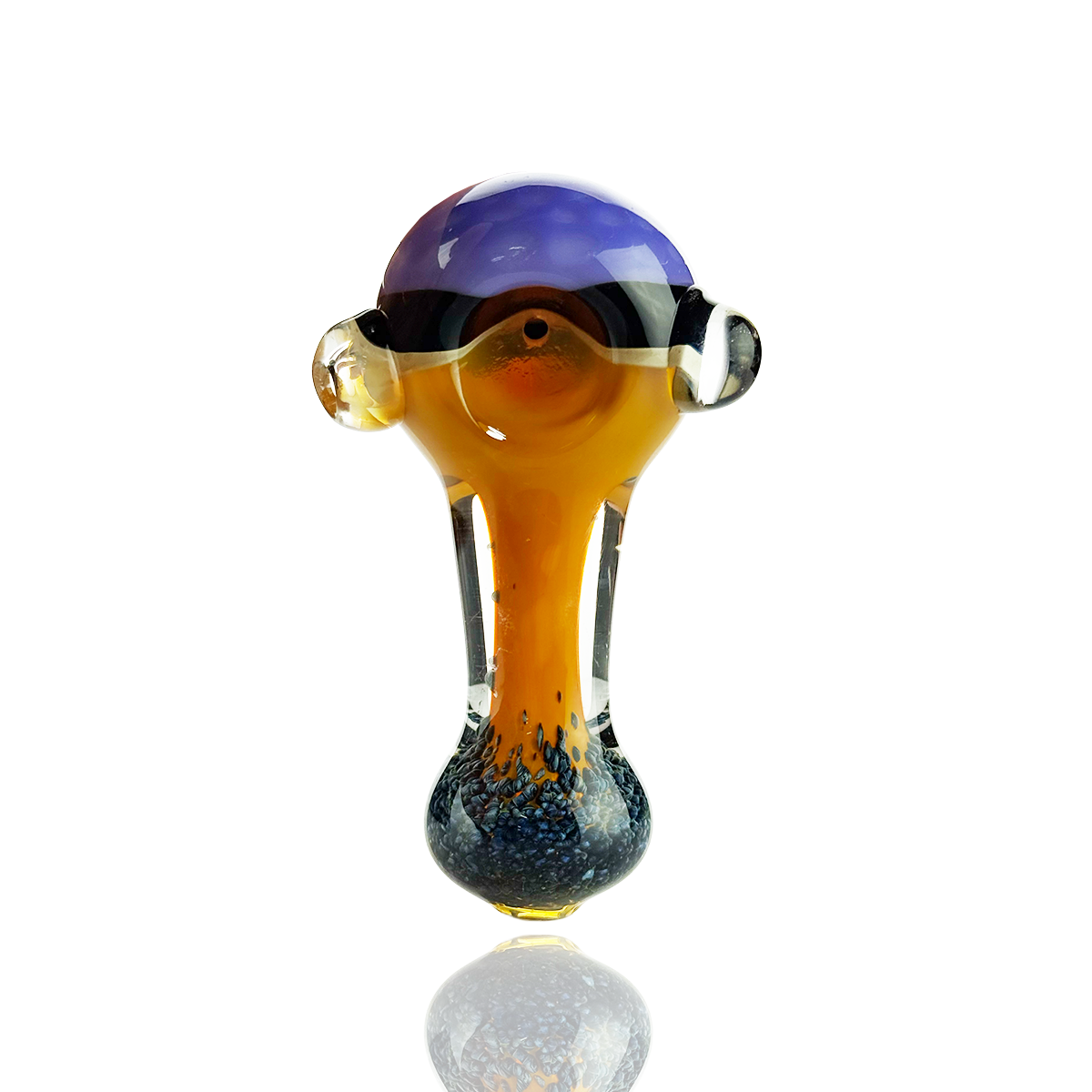 Artisan Slime Head Gold Fume Hand Pipe