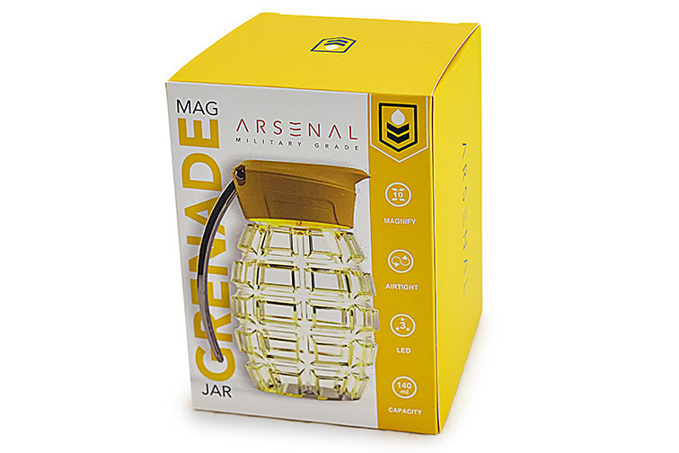 Grenade Magnifying Storage Jar with LED Light