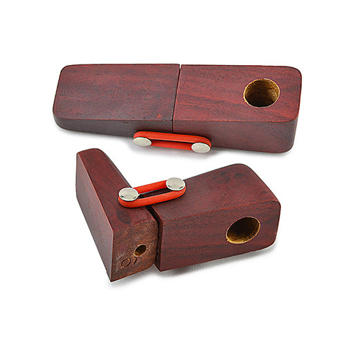Exotic Hardwood Folding Hand Pipe