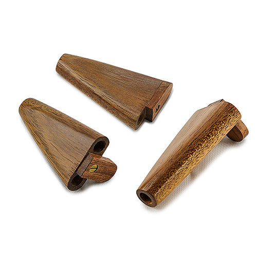 Exotic Wood Dual Joint Pipe with Swivel Cap