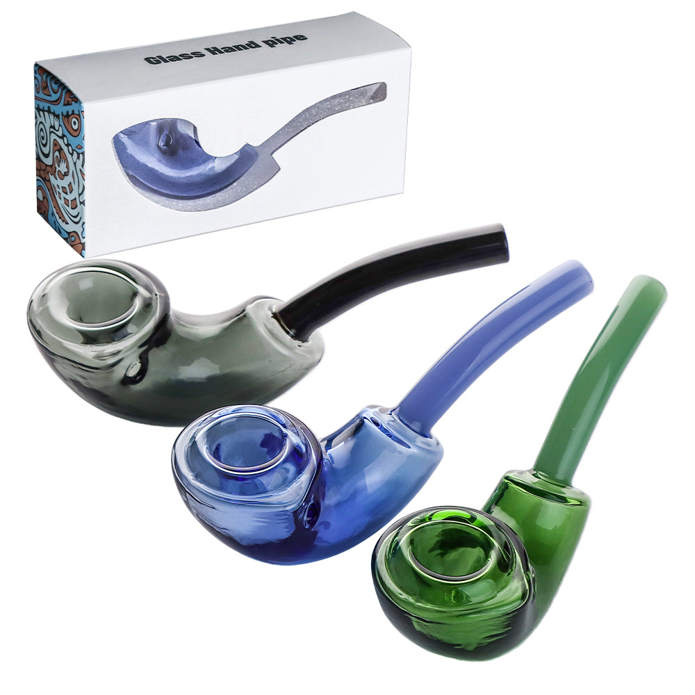 Elegant Sherlock Glass Hand Pipe