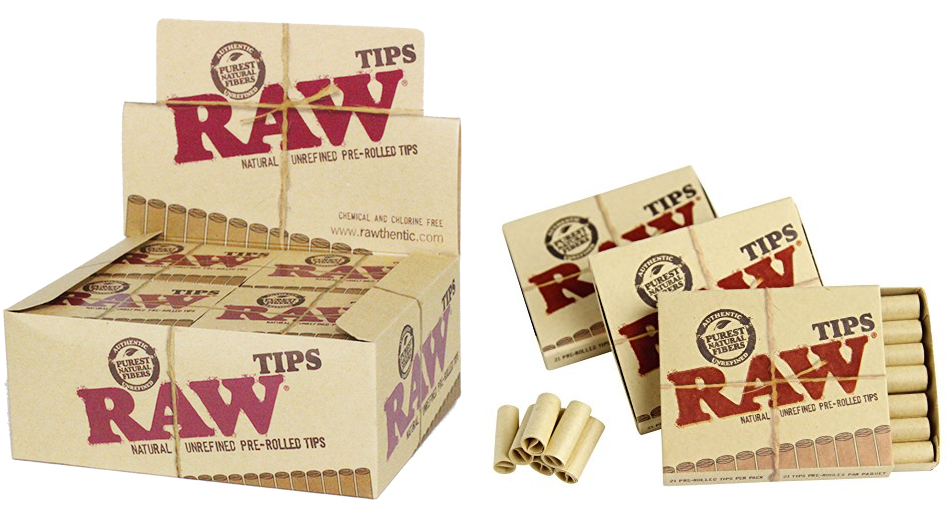 Raw Natural Pre-Rolled Filter Tips