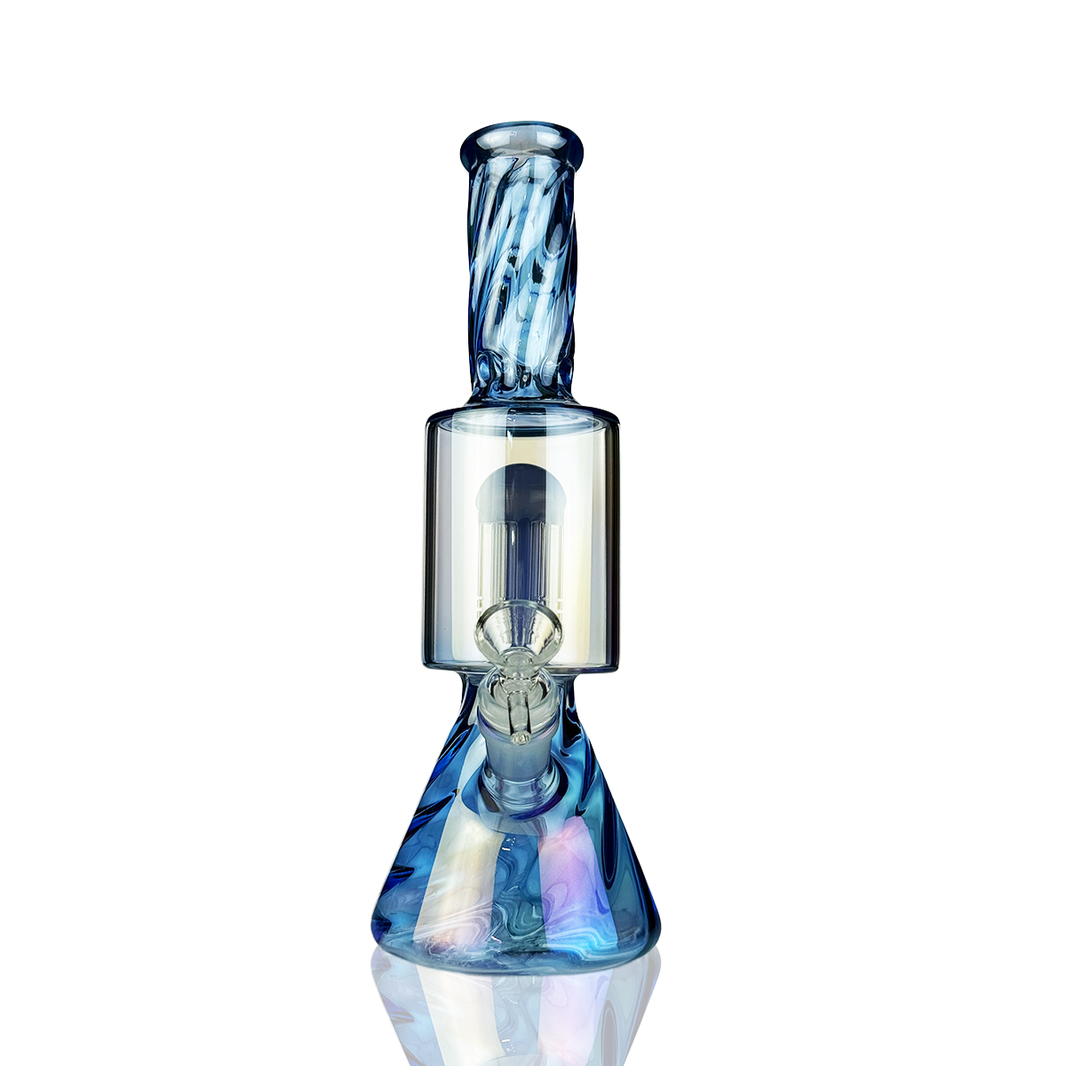 11" Electroplated Tree Perc Beaker Water Pipe