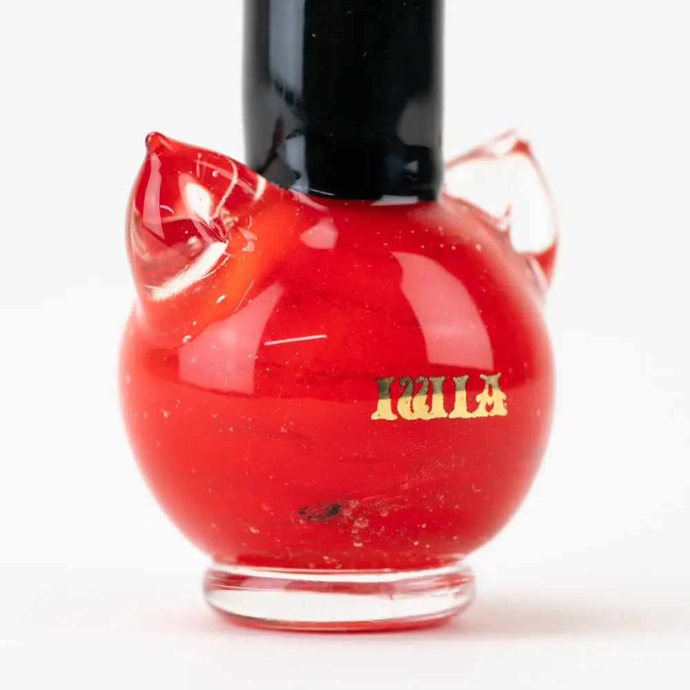 Sakibomb kitty red nail polish bottle shaped like whimsical pig