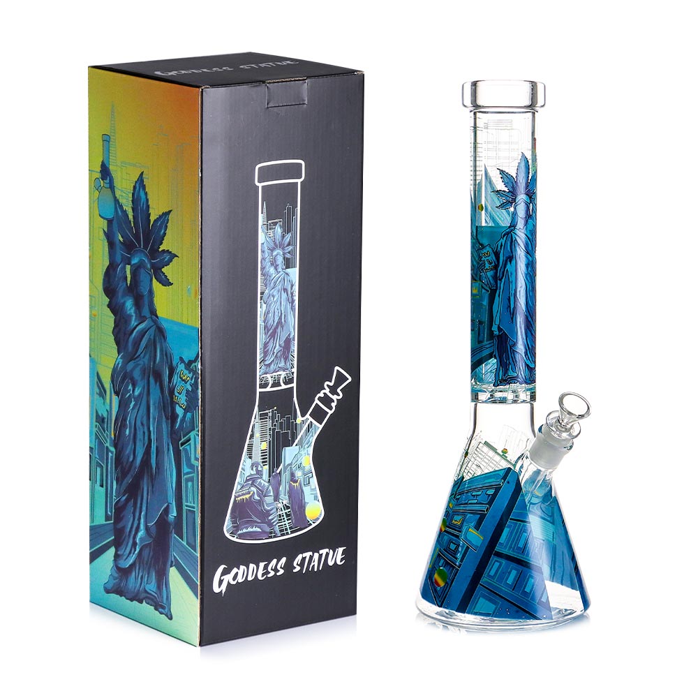 Goddess Beaker Water Pipe - 16 Inch 5mm Glass